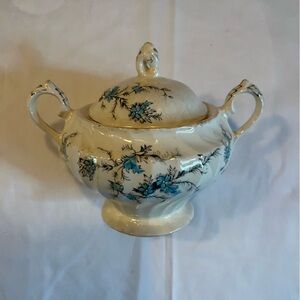 Forget Me Not Sugar bowl 
by MYOTT STAFFORDSHIRE